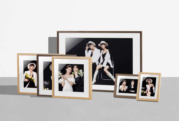 原木相框摆台组合